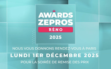 Awards Zepros Réno 2025 logo - Groupe Zepros / Magazine Zepros Réno