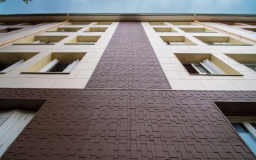 Carea bardage minéral immeuble