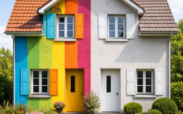 Maison couleur conjoncture