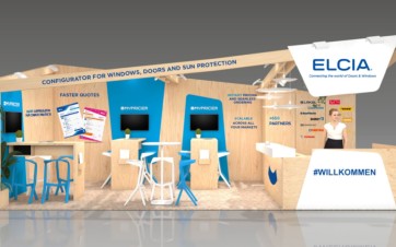 Elcia, stand 2026 sur le salon allemand Fernsterbau Frontale.