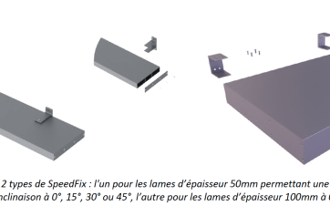 La nouvelle gamme de fixations pour lames de BSO de grande largeur : Tellier Brise-Soleil
