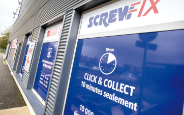 Comptoir Screwfix à Saint-Sébastien-sur-Loire, près de Nantes (Loire-Atlantique).
