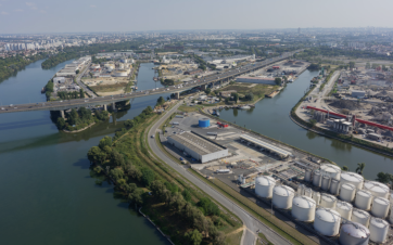 Port de Gennevilliers (Hauts-de-Seine) géré par Haropa Port.