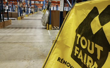 Plateforme logistique de Tout Faire à Meung-sur-Loire (Cher).