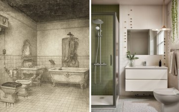 PORCHER salles de bain ancienne et moderne pour l'anniversaire des 140 ans