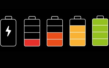 visuel électricité batterie chargement