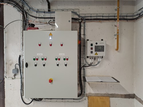 Chantier installation électrique 