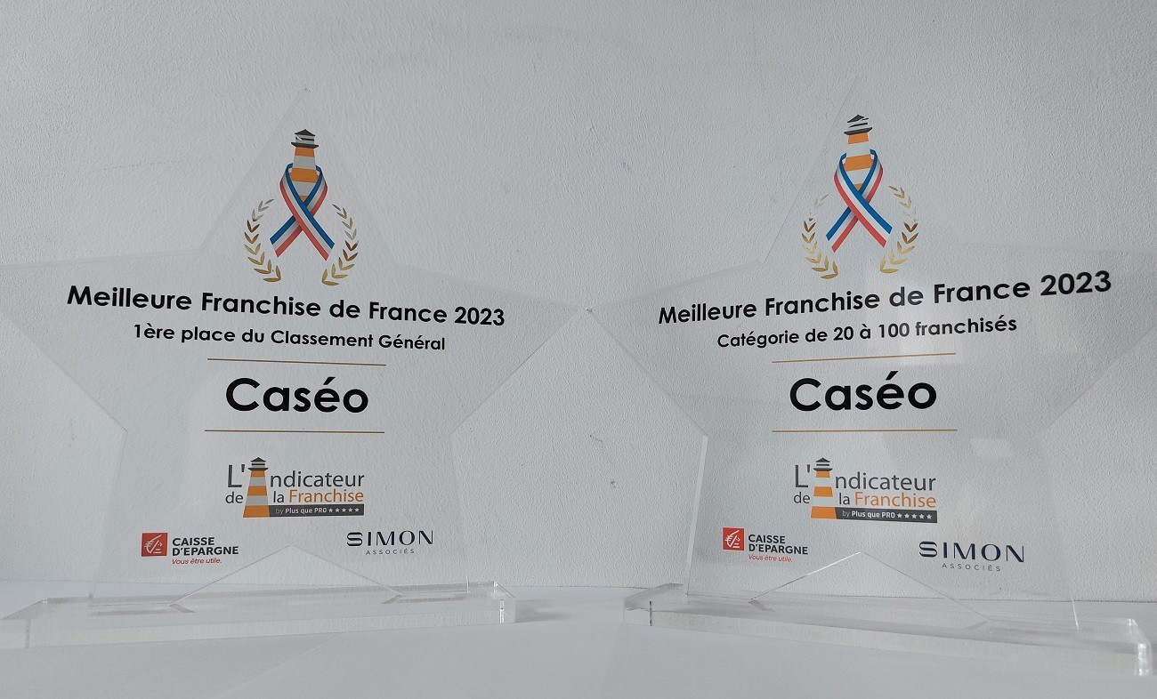 Caséo - Trophées Franchise Expo 2023.