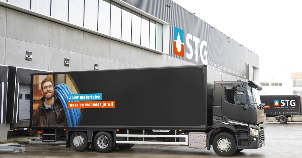 Camions de livraison STG (BME Belgium).