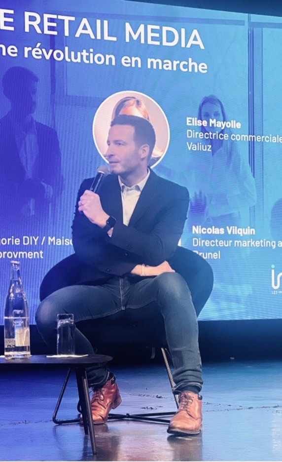 Nicolas Vilquin, directeur marketing activation de la société Brunel, lors de la table ronde organisée le 22 ma 2025 par Inoha sur les nouvelles relations commerciales.
