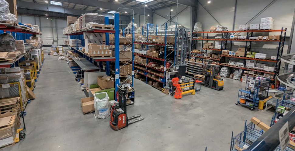 Inauguration de la nouvelle plateforme logistique de l'UAB (Vendée), le 10/06/2025.
