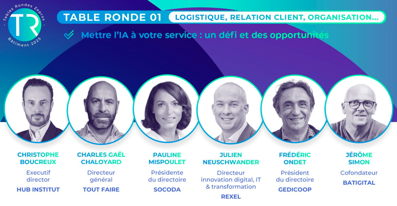 Table ronde sur l'IA organisée le 13/05/2025 par la rédaction de Zepros Négoce.