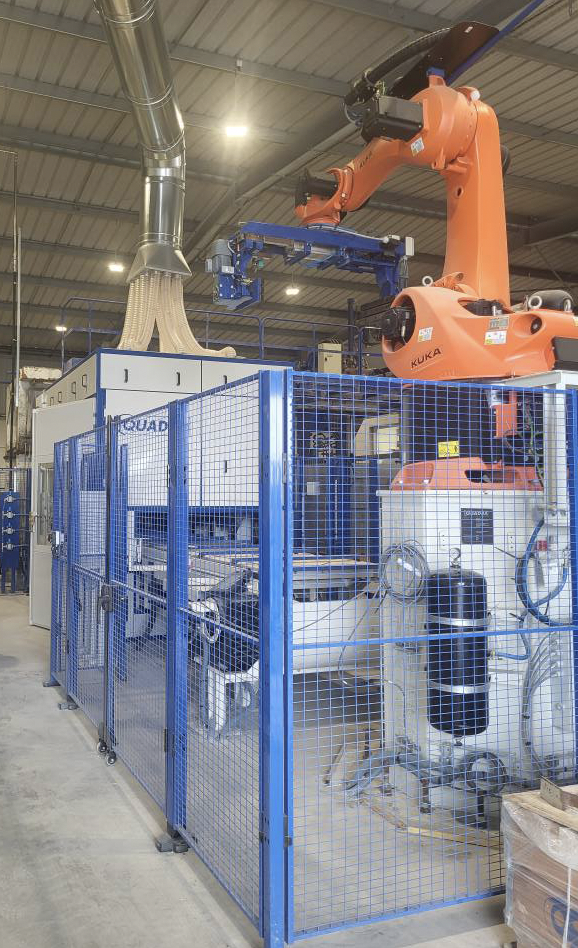 Atlantique Agglos, usine de blocs béton standards et rectifiés de BigMat Atlantique Matériaux (Vendée).