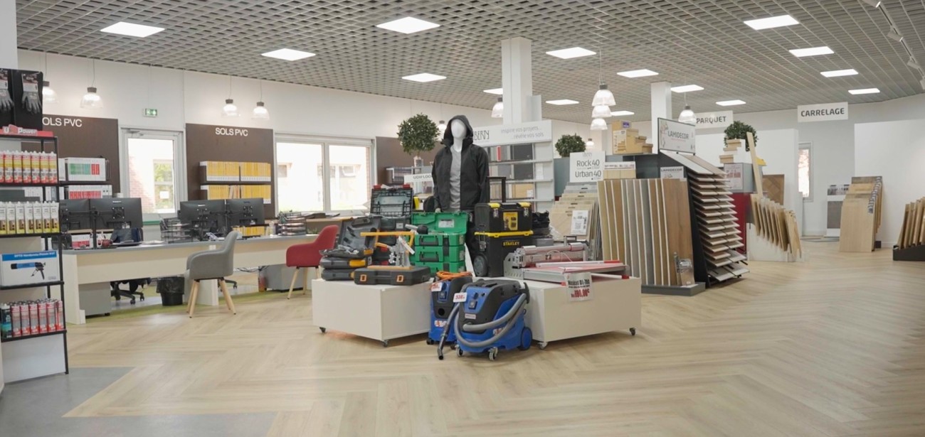 Showroom Soldis de Nanterre (Hauts-de-Seine).