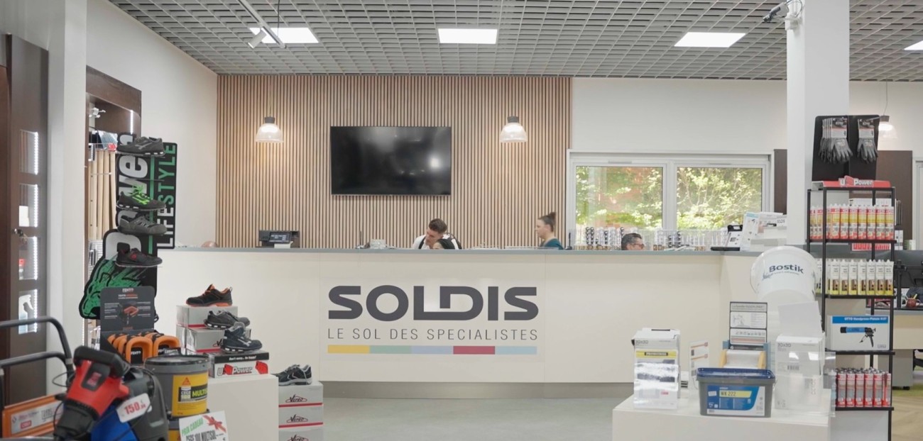Showroom Soldis de Nanterre (Hauts-de-Seine).