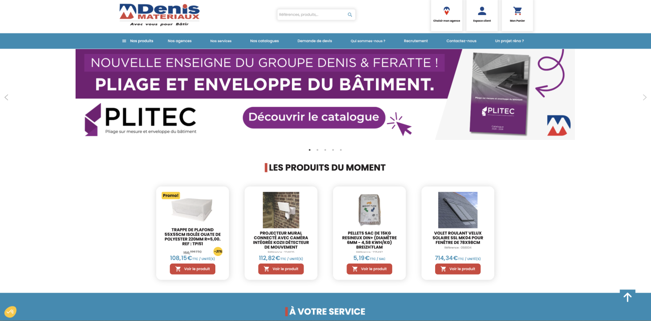 Groupe Denis Matériaux - Atelier de pliage de la nouvelle enseigne Plitec créée en partenariat avec l'entreprise Ferattec.