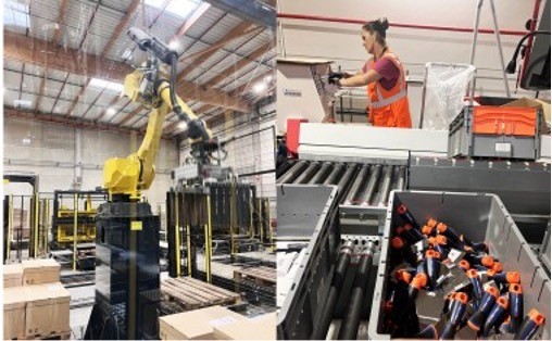 Plateforme logistique Weldom à Breuil-le-Sec (Oise).