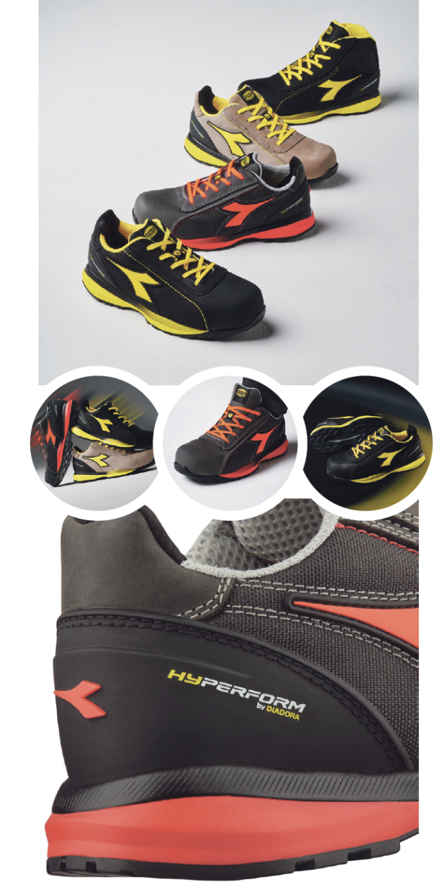 Modèle de chaussures de sécurité Hyperform, Diadora Utility.