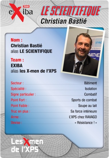 La fiche d'identité de Christian Bastié, l'un des 4 X-Men de l'XPS