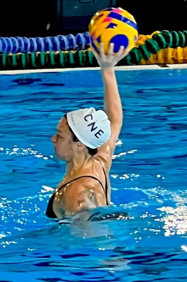 Louise Guillet lors d'un entraînement avec l'équipe de France en juillet à l'INSEP