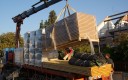 Canicule et livraison sur chantier.