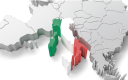 Carte de l'Italie.