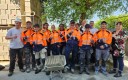 Élèves du CFA de Brétigny-sur-Orge (Essonne), partenaire de L'École des Bâtisseurs créée par Point.P (enseigne du groupe Saint-Gobain).