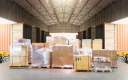 Entrepôt de stockage de marchandises. Emballages industriels et commerciaux - Filière REP DEIC.