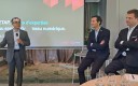 Les dirigeants d'ETAP, filiale de Schneider Electric : Tanuj Khandelwal, Guillaume Horreard et Yohann Riffard