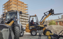 Matériels Kiloutou sur un chantier de construction neuve.